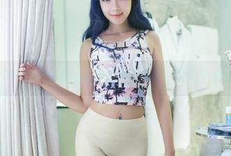 TuiGirl – 何何夕与体操服的别样搭档：图片中的轻柔氛围