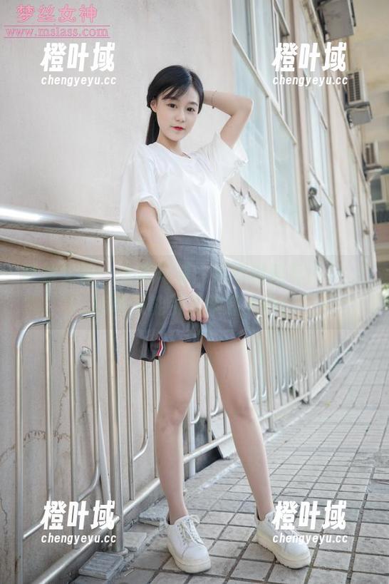 梦丝女神 - 全套写真：幻琪琪萝莉小JK，简单又能引发脑洞大开！